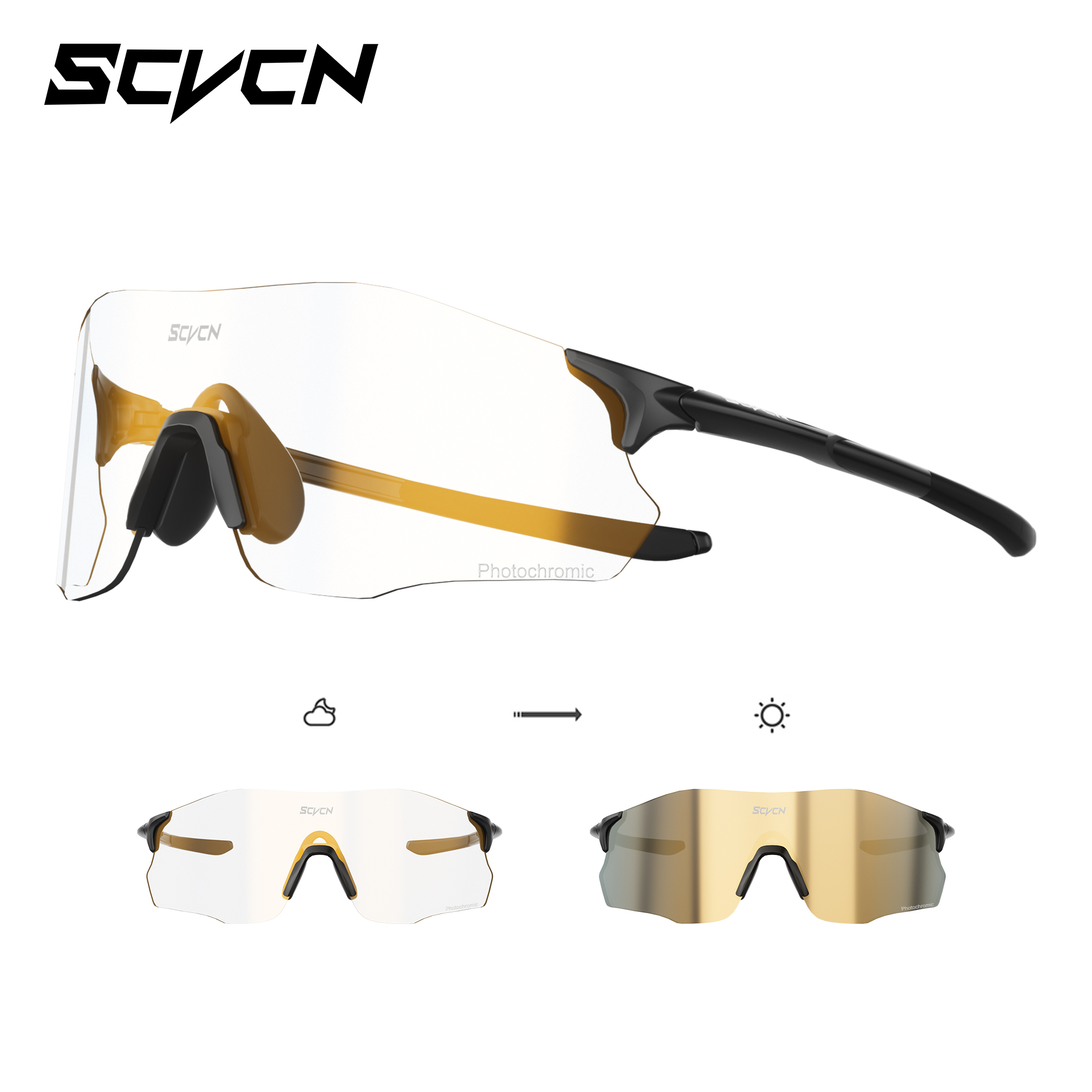 Mountain Biking A Sport - SCVCN lunettes de soleil photochromiques sans