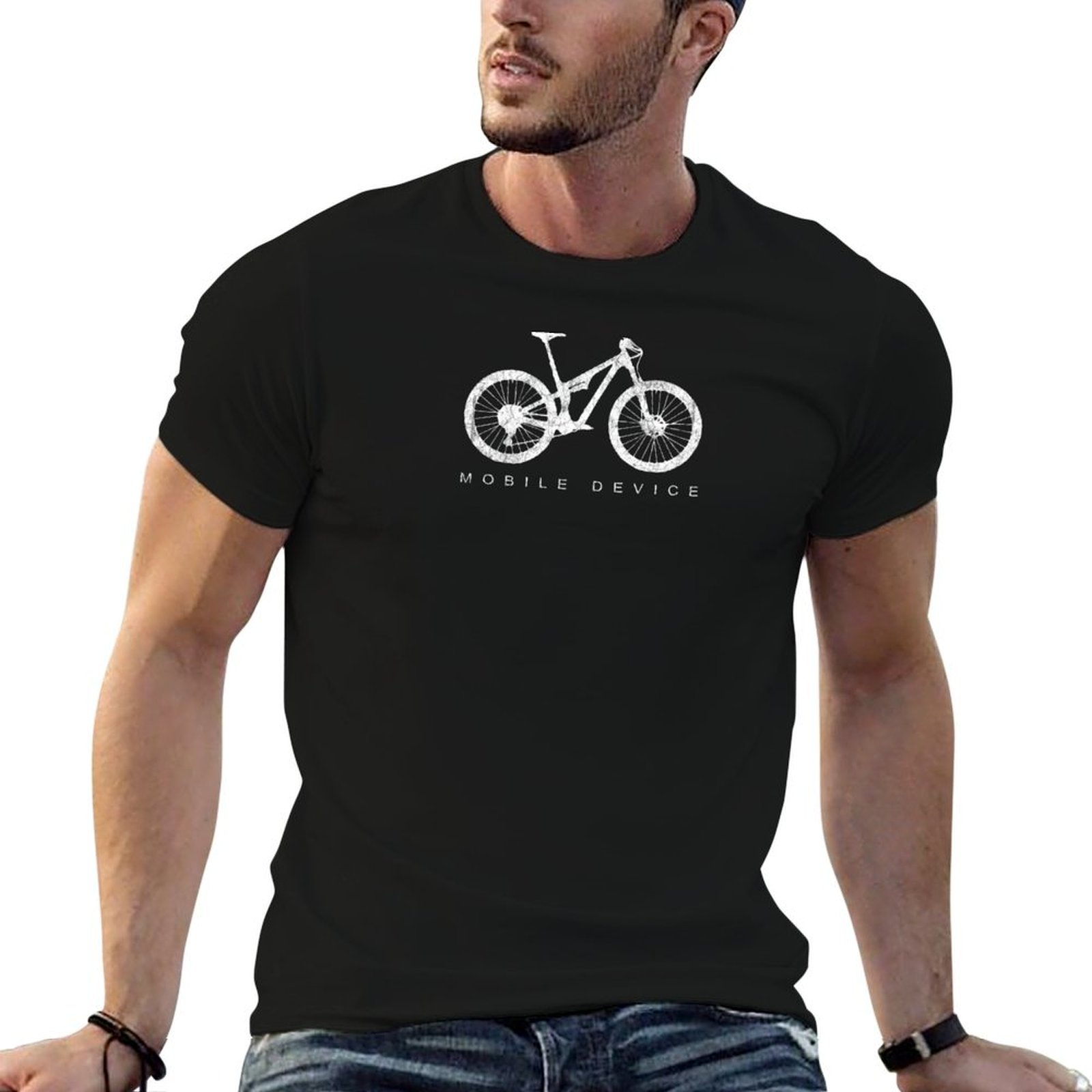 Mountain Biking Holidays - T-shirt DopeyArt pour appareil mobile, amusant,