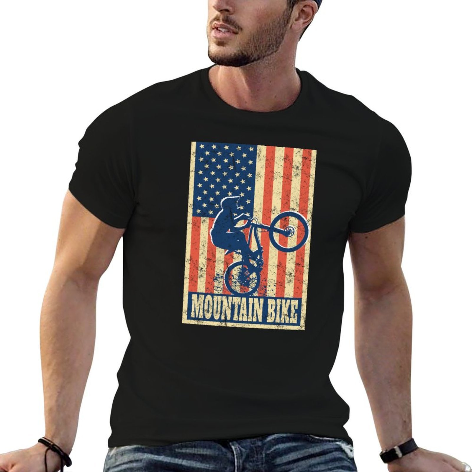 Mountain Biking Holidays - T-shirt de cycliste de montagne avec