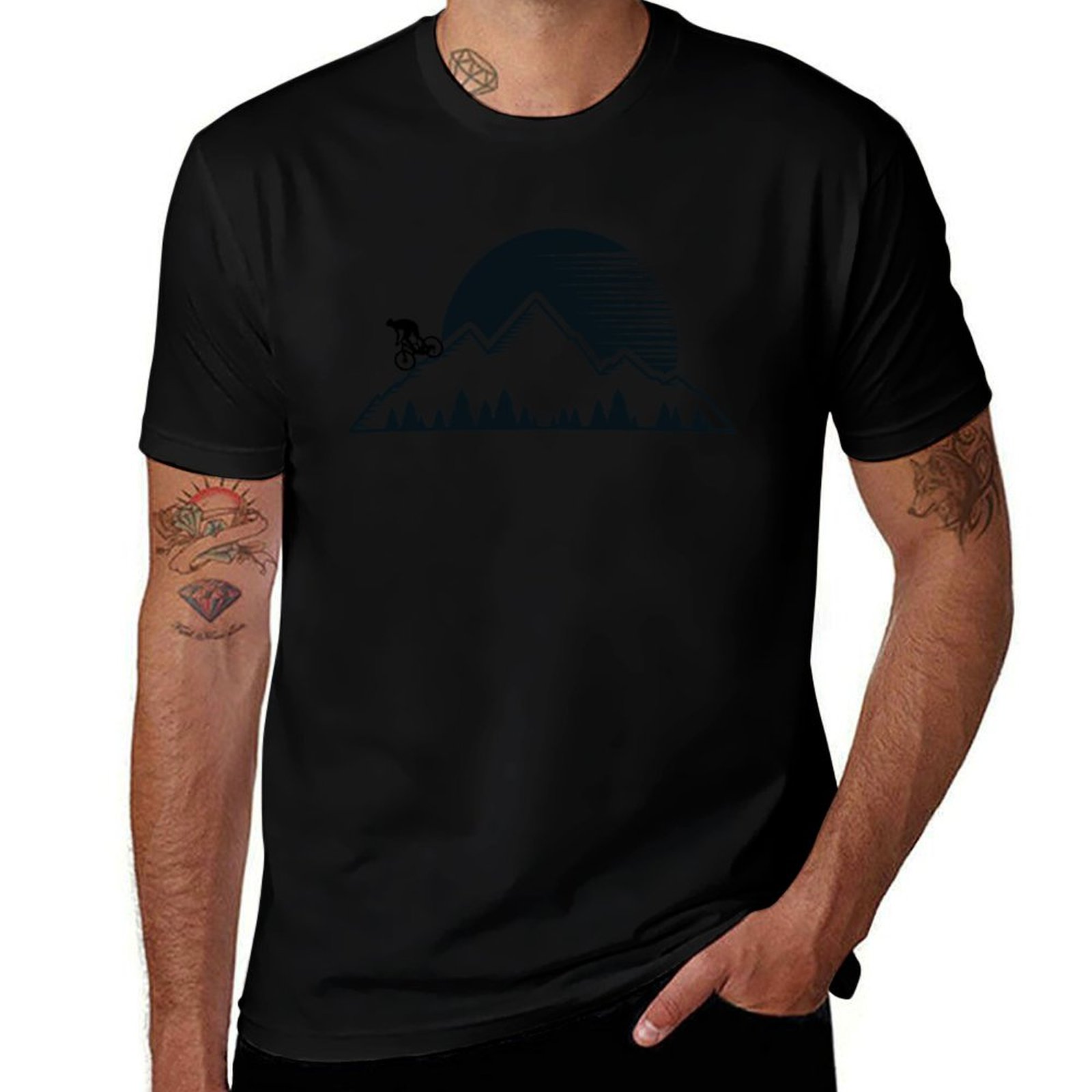 Mountain Biking Holidays - T-shirt de vélo de montagne Downhill,