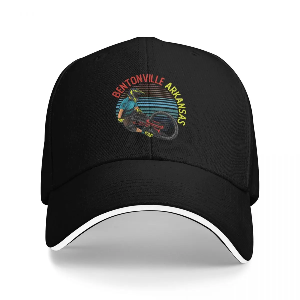 Mountain Biking Arkansas - Casquette de Baseball Vintage rétro Bentonville