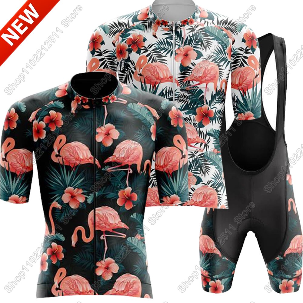 Mountain Biking Shirts - Maillot de cyclisme Flamingo pour hommes,
