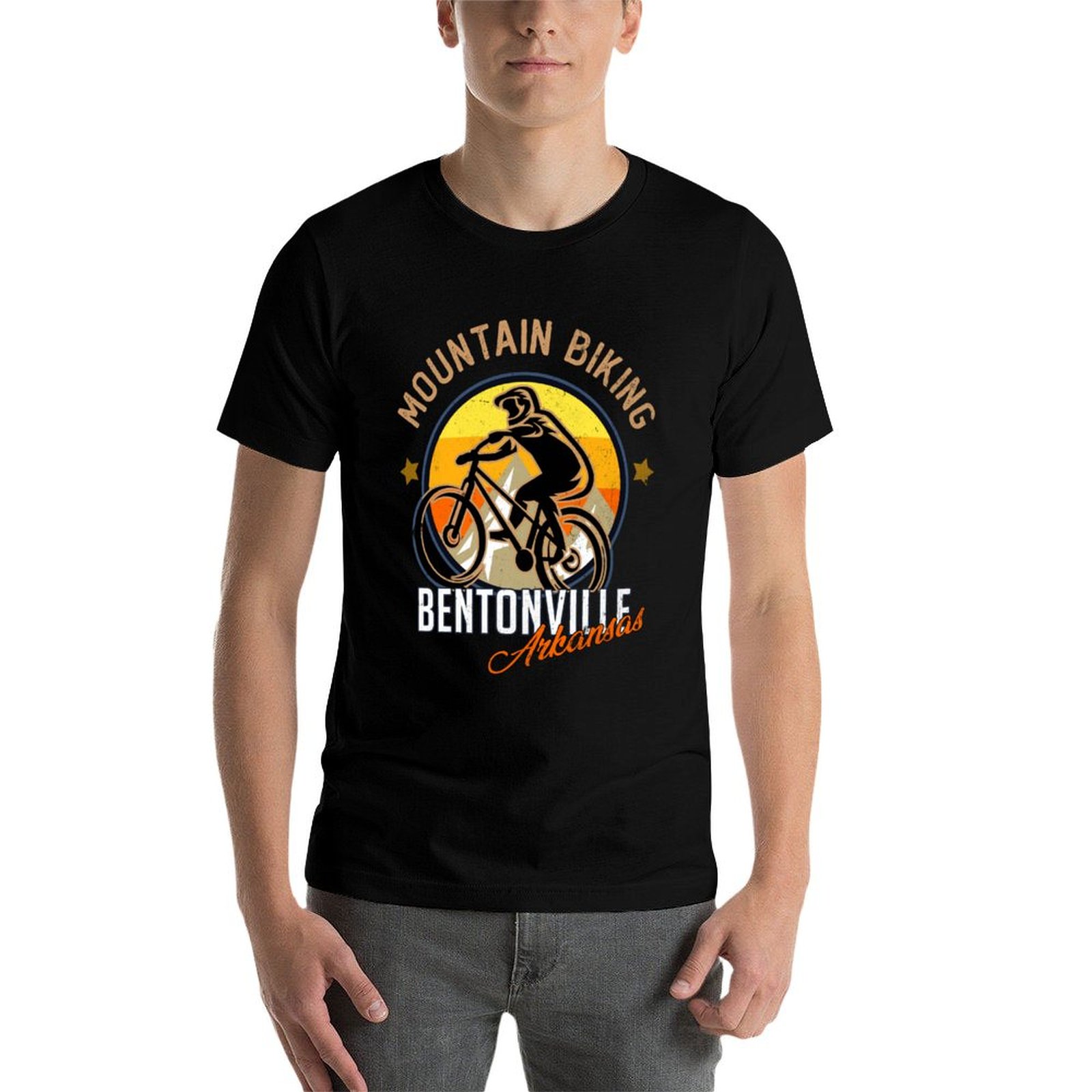 T-Shirt de cyclisme en montagn - Mountain Biking Arkansas avis et prix