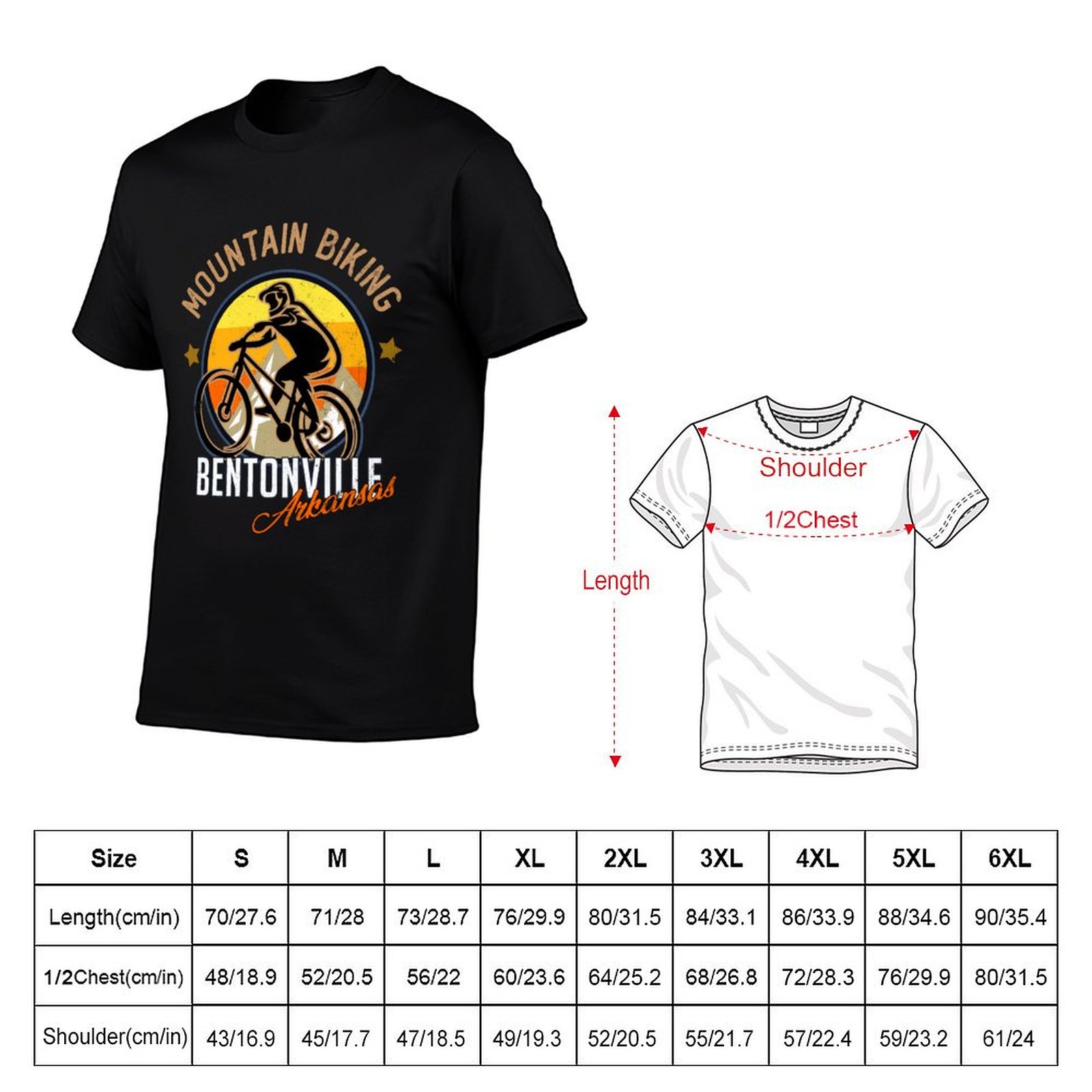 T-Shirt de vélo de montagne de - Mountain Biking Arkansas avis et prix