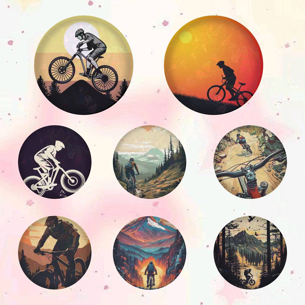 Broches rondes de dessin animé - Mountain Biking In Japan avis et prix