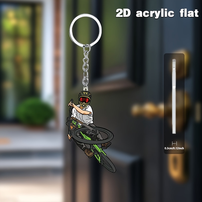 Porte-clés en acrylique représ - Mountain Biking Holidays avis et prix